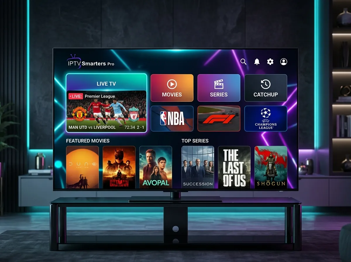IPTV Smarters Pro 4K Smart TV Streaming